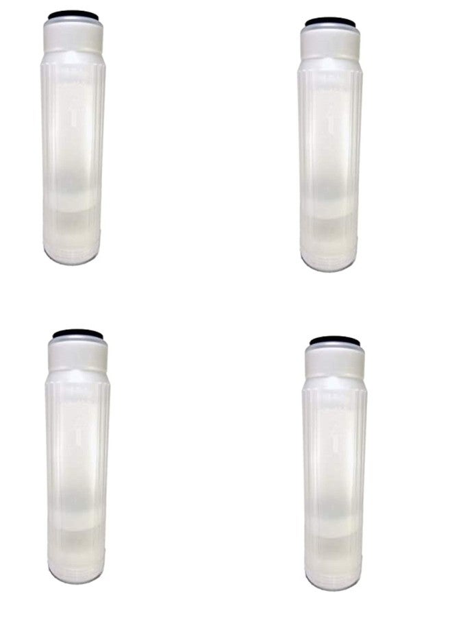 عبوة من 4 خراطيش شفافة قابلة لإعادة التعبئة من سي إف إس، مناسبة لراتنج إزالة الأيونات ووسائط الترشيح الأخرى، للاستخدام المنزلي أو في أحواض السمك، لأنظمة إزالة الأيونات أو التناضح العكسي - تزيل الطعم والرائحة الكريهة - خرطوشة فلتر مياه بديلة للمنزل بأكمله - 10 بوصات × 2.5 بوصة، أبيض